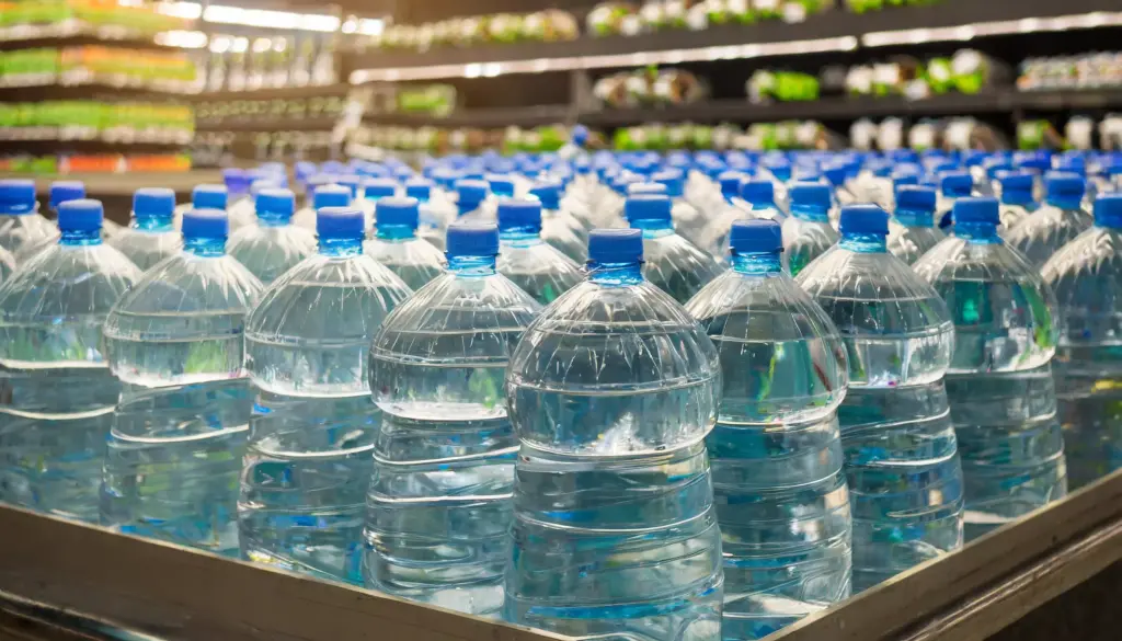Energizzare l'acqua nelle bottiglie di plastica